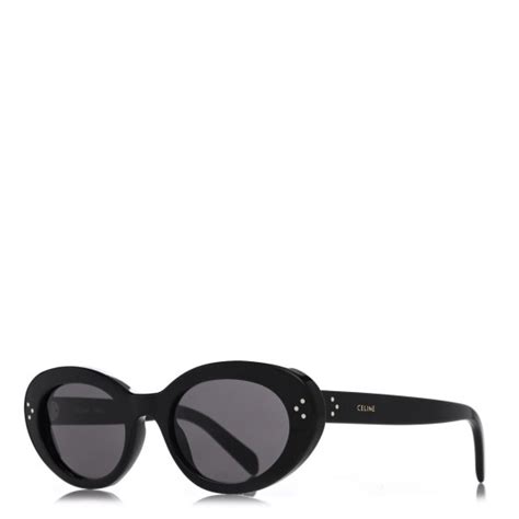 CELINE Acetate Cat Eye Sunglasses CL401931 Black.